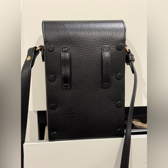 GUCCI BLACK LEATHER HORSEBIT 1955 MINI SHOULDER BAG - Picture 5 of 17